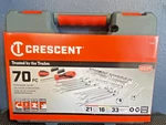 Crescent 70-PC. Professional Tool Set 1/4" & 3/8" Drive Sae/metric CTK70C. Fixed Price $119.99.