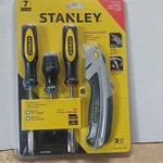 Stanley Piece Mixed Tool Set Utility Knife Screwdrivers Blister Pack STHT74836. Fixed Price $17.00.