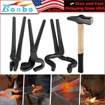 0000811-1000 Blacksmiths Hammer & Knife Making Tongs Set (4-PIECES). Fixed Price $108.73.