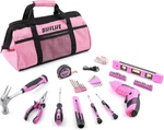 Pink Tool Set For Women, 126-PIECE Lady's Power Screwdriver Cordless Rechargeabl. Fixed Price $45.79.