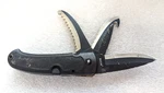 Vintage Maxam Folding Knife 3 Blade Multi Tool, Thumb Tab, Hook. Fixed Price $12.41.