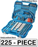 225-PIECE Channellock Professional Mechanic's Tool Set Sae/metric Racheting. Fixed Price $189.88.