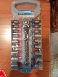 Jobsmart 3/8 Inch Drive Socket Set With Rack 19 Peice. Fixed Price $20.00.