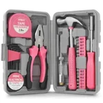 Small Mini Diy Household Pink Tools Kit Set 25 Pcs For Home Office With Box. Fixed Price $19.99.