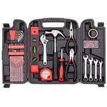 136 Piece Set General Household Hand Kit With Plastic Toolbox Storage. Fixed Price $41.94.