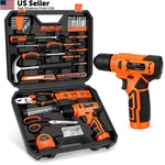 Thatool 139-PIECE Set Kit With 8V Cordless Drill Driver In Orange. Fixed Price $105.69.