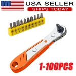 Ratcheting Right Angle Screwdriver Hex 90 Degree Offset + 10PC Bits Set!. Fixed Price $271.59.
