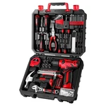 Deko Set Tool With 8V Red Cordless Drill, Home Kit Ha. Fixed Price $115.26.