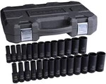 Gearwrench KDT84949N 27 Pc. 1/2" Drive 6 Point Deep Impact Sae/metric Socket Set. Fixed Price $167.55.