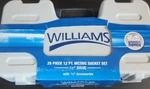 Williams 25 Pc 1/2" Drive 12-POINT Metric Shallow Basic Tool Set, 50619. Fixed Price $129.99.