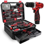 Kingtool 276 Piece Set Kit With 12V Cordless Power Drill Driver. Fixed Price $147.22.