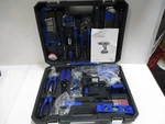 Jar-owl 21V Tool Set With Drill, In-lb Torque, 0-1350RMP Variable Speed New. Fixed Price $45.88.