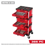 Milwaukee 48-22-9495 366PC. Master Mechanics Hand Tool Set W/ Packout & Dolly. Fixed Price $3999.99.