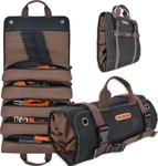 Welkinland Heavy-duty Waxed Canvas Tool Roll, 15-POCKETS Wrap 15L .... Fixed Price $58.85.