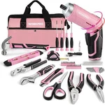 Workpro 55PCS Household Tools Set W/ 3.7V Cordless Screwdriver & Storage Bag. Fixed Price $70.06.