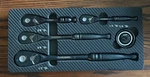 Husky Metric/sae Ratchet Set 1/4" 3/8" 1/2" Ultra Narrow 3.6 Arch Swing 5 Piece. Fixed Price $89.99.