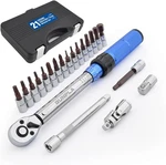 Gunpla 1/4" Drive Torque Wrench Set 21-PIECES Click Dual-direction Adjustablenew. Fixed Price $55.00.