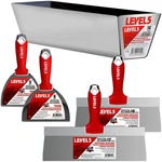 LEVEL5 Drywall Finishing Hand Tool Kit 5, 6 Inch Joint Knives, 10, 12 .... Fixed Price $128.54.