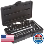 Gearwrench 27 Pc. 1/4 Drive 6 Pt. Pass-thru Mechanics Tool Set Standard. Fixed Price $124.51.