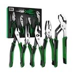 Sk 5-PIECE Set, 8" Long Nose Pliers, 9.5" Linesman Slip Joi.... Fixed Price $122.02.