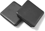 (pack Of 4) Cap Plugs 1/2" 2.5 Inch Square Black Plastic 10-14 Ga (2.24"-2. Fixed Price $23.99.
