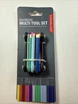 Kikkerland Rainbow 9-IN-1 Multi-tool Extra Hardened Stainless Bit Set. Fixed Price $17.00.