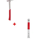 Milwaukee 48-22-9017 17OZ Smooth Face Framing Hammer W/ 48-22-9035 15" Pry Bar. Fixed Price $62.03.