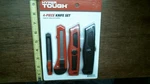 Hyper Tough 4-PIECE Knife Set New Free Priority S/h. Fixed Price $5.99.