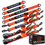 Vulcan Proseries Orange Axle & Ratchet Strap Tie Down Kit. Fixed Price $129.99.