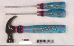 Blue/pink Set Handy Woman Cross Flat Screwdriver Hammer 13885 Oop Spoontiques. Fixed Price $65.99.