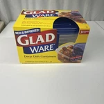 Vintage Gladware Deep Dish Containers With Lids, 8 Cups (64 Oz) 3 New. Fixed Price $13.59.