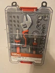 38 Piece Hyper Tough Stubby Tool Set And Case - New. Fixed Price $19.95.