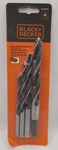 New! Black & Decker 4-PC. Brad Point Wood Drill Bit Set, 17074M. Fixed Price $9.99.