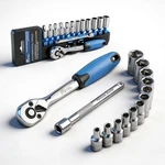 Ptstel 14 Pieces Socket Wrench Kit, 1/4 Drive Set With 72 Teeth. Fixed Price $24.42.