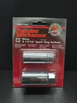 Popular Mechanics 3/8" Drive Spark Plug Socket Set 5/8" & 13/16" (PM6-71431). Fixed Price $16.99.
