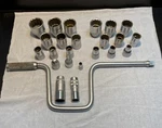 Hazet Germany 24PC Socket + Tool Lot (12-POINT) 900Z Standard Set Look!. Fixed Price $147.40.