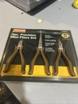 Nos Craftsman Professional 3PC Precision Mini Pliers Set 45673 (gold/black) New. Fixed Price $40.00.