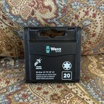 Wera 057777 Bit-box Tx Hf Torx Screwdriver Bits T20 (X20) 25MM Long. Fixed Price $35.00.