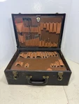 Vintage Jensen JTK-27 Leather Hard Shell Case Lg. 18X1:X7 With Some Tools. Fixed Price $129.90.