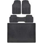Bdk All Weather Floor Rubber Mats W/ Cargo Trunk Black For Suv Truck. Fixed Price $49.99.