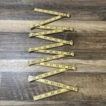 Vintage Pec No. 672OX 72" Wood Folding Ruler Made Usa. Fixed Price $10.00.