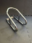 Wheel Chock 5-1/2" Inside Width Motorcycle Dirt Bike. Fixed Price $35.00.