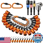 Threlaco 18 Pcs Drill Bit Holder Keychains 1/4 3/8 1/2 Socket Hex Screwdri. Fixed Price $46.57.