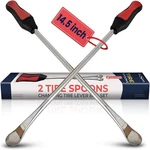2 Pack 14.5" Tire Spoons Changing Lever Iron Bar Set Repair Tool. Fixed Price $17.99.