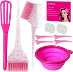 12PC Hair Dye Kit Professional Salon Tool Set Coloring Brush Bowl Bleach Pink Di. Fixed Price $8.69.