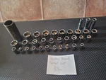 Huskey Socket Set 34PC Assorted Deep 12P 6P Sae Genuine Tools. Fixed Price $22.00.