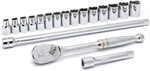 18 Pc. 1/2" Drive 6 Pt. Standard Mechanics Tool Set, Metric - 80708. Fixed Price $93.99.
