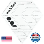 Jaybird Quilts Hex N More Ruler JBQ201. Fixed Price $41.44.