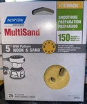 Norton Multisand Hook Discs 150 Grit Orbital Sander Sandpaper 25 Pack. Fixed Price $17.99.