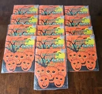 PACKS-(130 Bags) Vtg Halloween Pumpkin Lawn 14" X 36" 1994 Amglo Inc-(o. Fixed Price $48.00.